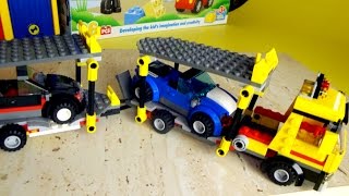 Собираем машины Катаемся на Автовозе Конструктор LEGO для детей [upl. by Torin]