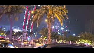 Bahrain Happy New Year Fire works 1January 2024 [upl. by Waddington]