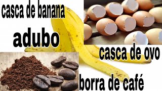 USE ESSE ADUBO NAS SUAS PLANTAS ADUBO LIQUIDO POTENTE🍌☕🍳 [upl. by Inilahs176]