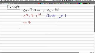 Discrete Math 2  Tutorial 24  Linear Recurrence Relations [upl. by Selmner]