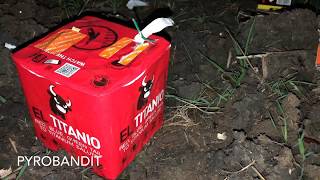 El Titanio 25 shots  Dextrin 💣  PYROBANDIT HD 💀  Salute Cake 💥 [upl. by Aniram]