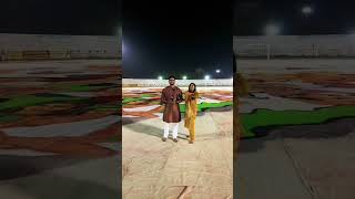 World biggest rangoli 84 thousand sqft rangoli Duniya ki shortsfactsviral26novemberediting587 [upl. by Yrek754]