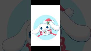 Draw Christmas Cinnamoroll Sanrio christmas animation sanrio cinnamoroll shorts procreate [upl. by Wymore]