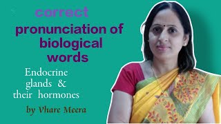 How to pronounce Biological words endocrine glandsamptheir hormones [upl. by Demeter477]