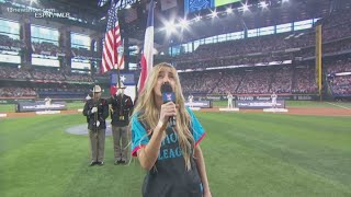 National Anthem performance at the Home Run Derby [upl. by Gnuy208]