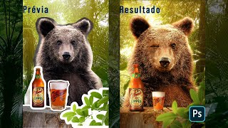 Manipulação de imagens  Urso Cerveja Colorado [upl. by Ahsenak]