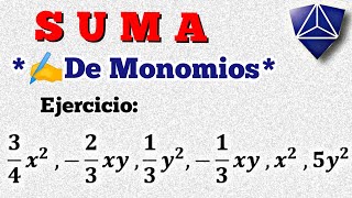 Suma y Resta de Monomios con Fracciones monomios matematicas [upl. by Hollah]