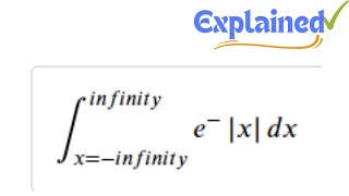 ∫∞∞ ex dx [upl. by Neeliak671]