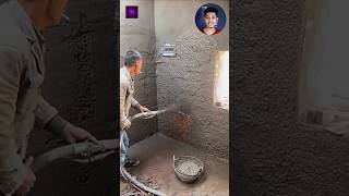 সিমেন্ট যেভাবে স্প্রে করা হয় 😱 Amazing Concreting Tecnic [upl. by Ecydnarb]