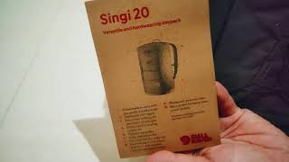 Unboxing Fjallraven Singi 20  Stone Grey [upl. by Horwitz]