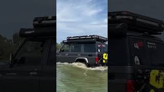 Pebbly Beach Australia funtime watercrossing offroad nissanpatrol landcruisers [upl. by Yslek]