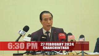 DD News Mizoram  Chanchinthar  27 February 2024  630 PM [upl. by Asilet299]