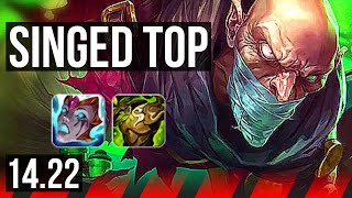 SINGED vs GRAVES TOP  6 solo kills 1300 games  NA Master  1422 [upl. by Imorej895]