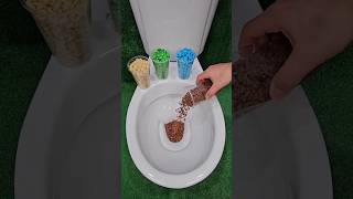 ASMR Various Candy Colors Rainbow Candy in Toilet asmr candy shortsviral [upl. by Keverian45]