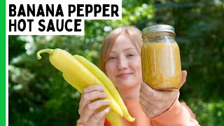 Banana Pepper Hot Sauce Recipe Tasty amp Simple  Pepper Geek [upl. by Niuq]