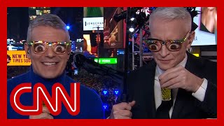 See Anderson Cooper and Andy Cohen take shots of mystery liquid [upl. by Hiroshi356]