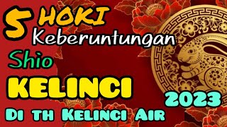 5 HOKI SHIO KELINCI di tahun KELINCI Air  ELEMEN AIR th 2023  IMLEK 2575 [upl. by Craw]