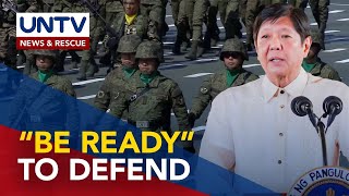 Pres Marcos Jr tells AFP to be ‘ready’ to defend archipelago from emerging threats [upl. by Wivestad882]