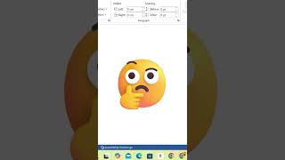 Making thinking face 🤔 symbol in MS word msword wordtipsandtricks ytshort [upl. by Aseeram]