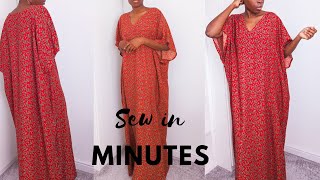 Sew a Kaftan in Minutes Quick and Easy Tutorial [upl. by Belden]