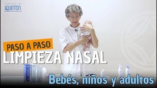 Cómo eliminar mocos y hacer un lavado nasal en bebés niños y adultos  PASO A PASO [upl. by Thebazile]