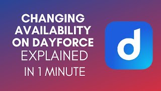 How To Change Availability On Dayforce 2024 [upl. by Lyrehs]