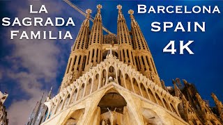 La Sagrada Família Barcelona Spain ⛪ Aerial view in 4K Ultra HD ⛪ [upl. by Gaskins107]