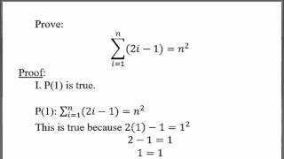 Proof by Mathematical Induction First Example [upl. by Yetnruoc]