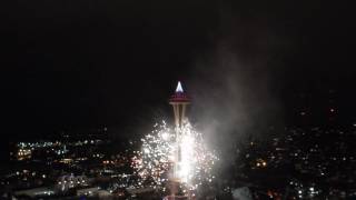 2017 New Years Fireworks Seattle [upl. by Letti]