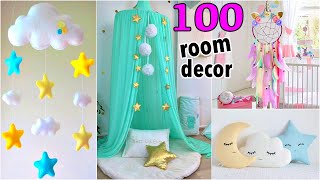 100 DIY ROOM DECOR IDEAS YOU WILL LOVE [upl. by Felipa]