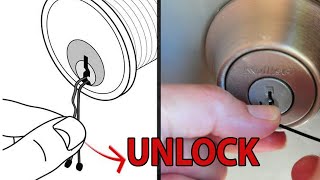 Unlock the old lock  1 Way Open a Lock [upl. by Crescin28]