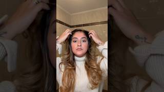 Blow out hair tutorial💗🎀 explorebalayagehairhairstylehairtutorialfyplikehairgoalsfürdich [upl. by Amorita598]