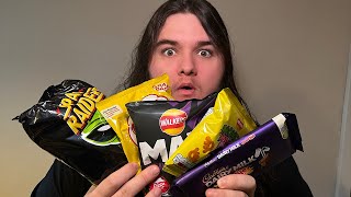 AMERICAN TRIES UK CRISPS AND CHOCOLATE [upl. by Amena503]