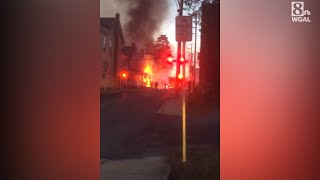 VIDEO Fatal Elizabethtown Lancaster County fire [upl. by Ahsytal672]