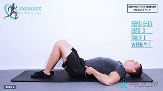 Supine Posterior Pelvic Tilt [upl. by Leinnad655]