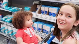 Shopping with Reborn Toddler Doll Kennedy for Baby and Kid Supplies at Walmart [upl. by Beatriz]