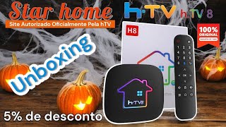 Unboxing receptor Iptv HTV H8 Top DEMAIS [upl. by Westland]