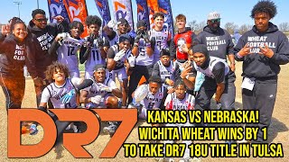 7on7 Football Highlights  Wichita Wheat 18u Wins Close Title Game vs Warren Academy at DR7 Tulsa [upl. by Arbmahs890]