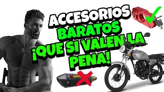 Accesorios BARATOS que SI VALEN LA PENA para MOTOCICLISTAS😎 [upl. by Aggappe825]