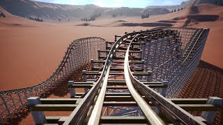 Roller Coaster First Person  4K POV Planet Coaster quotRickety Ridingquot [upl. by Elakram]