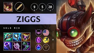 Ziggs Mid vs Akshan Rampage  NA Master Patch 1419 [upl. by Idak]