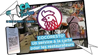 FRENCH TECH COCORESTO  la carte de restaurant sans contact  Périgueux  ÇA TOURNE [upl. by Bryna500]