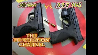 40 SampW vs 357 SIG Part 7 Underwood Ammo vs Winchester White Box [upl. by Hubsher]