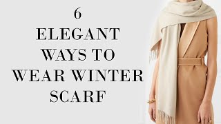 Elegant Ways to Wear a Winter Scarf  Fashion Over 40 [upl. by Ochs]