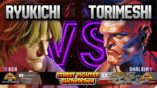 SF6 Torimeshi 1 Dhalsim VS Ryukichi 2 Ken [upl. by Dowell124]