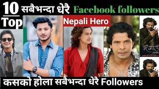 Nepali most big Facebook followers actor Biraj bhatta Rajesh hamal Dhayang Rai Najir hussain [upl. by Philo21]