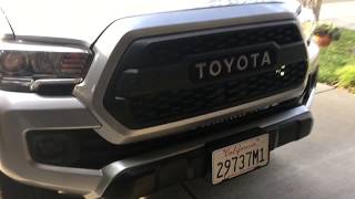 2016 Tacoma Fender Flare Install Painted Matte Black [upl. by Legnalos]