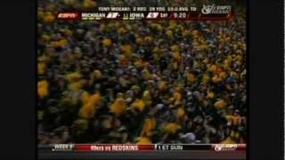 2009 Michigan at 12 Iowa Highlights [upl. by Camila]