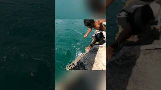 Rock Fishing part 4  Giant trevally fishing mancing ikanbesar gianttrevally rockfishing [upl. by Aisekal78]