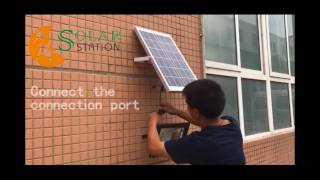 Solar flood light installation procedure [upl. by Clements604]